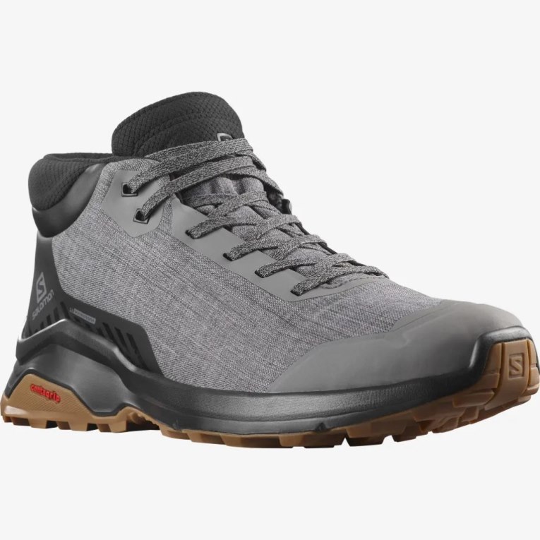 Grey / Black Salomon X Reveal Chukka CSWP Men's Winter Boots | IE KE0359